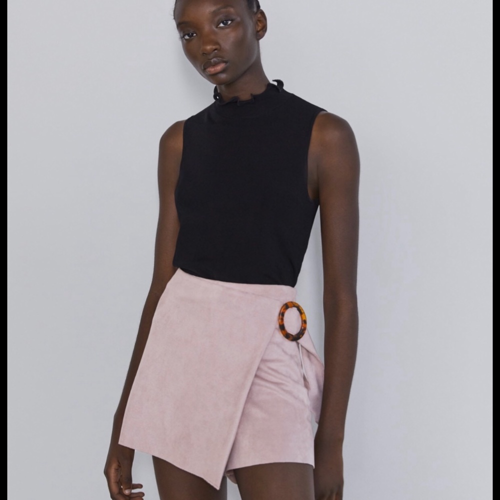 Zara Pink Buckle Skort
